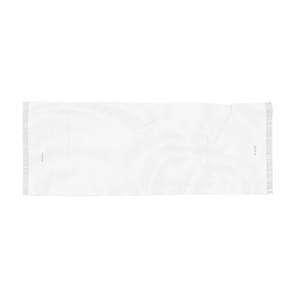 Light Scarf — Minimal White Lightweight Fringe Scarf