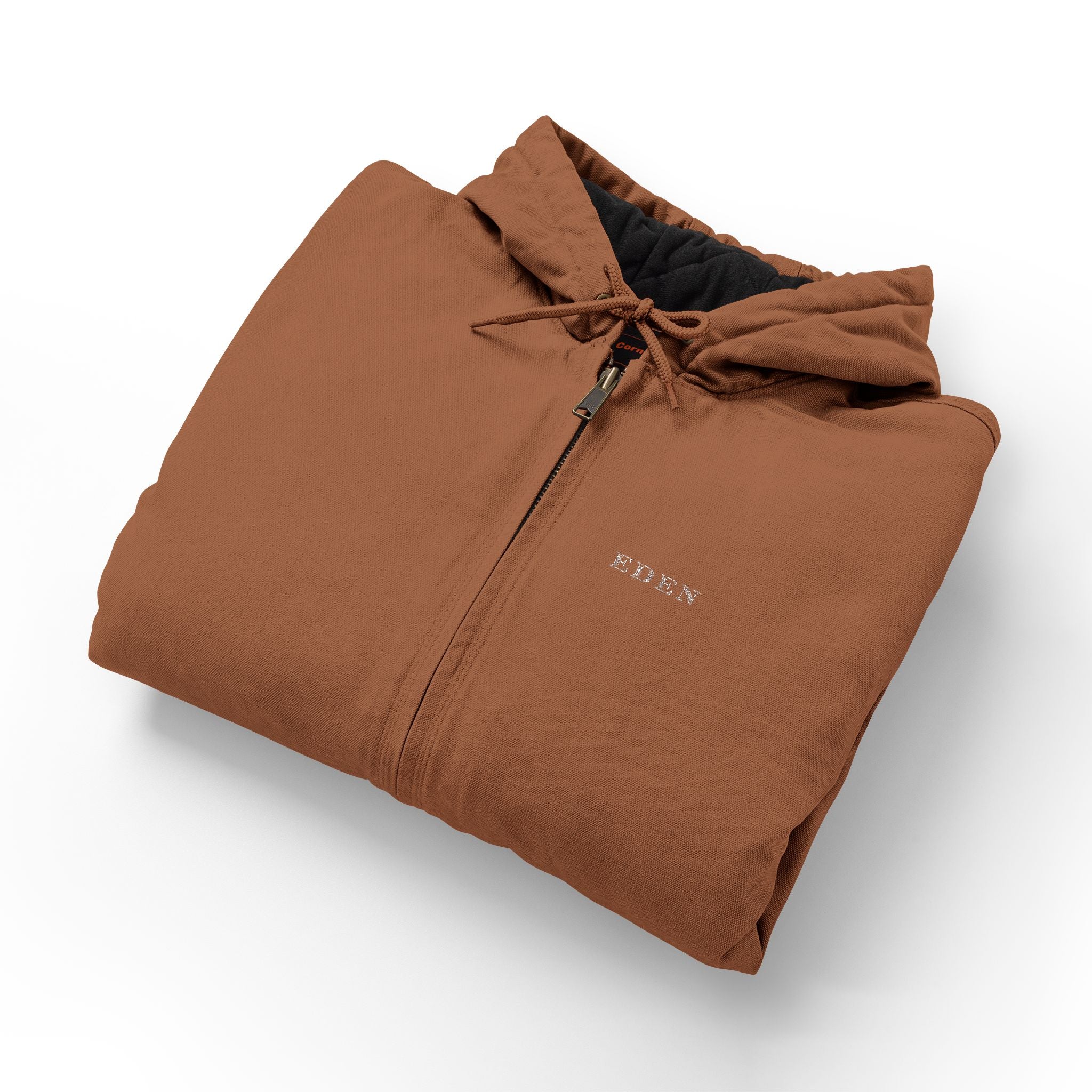 CornerStone® Men's Duck Cloth Hooded Work Jacket (Embroidery)