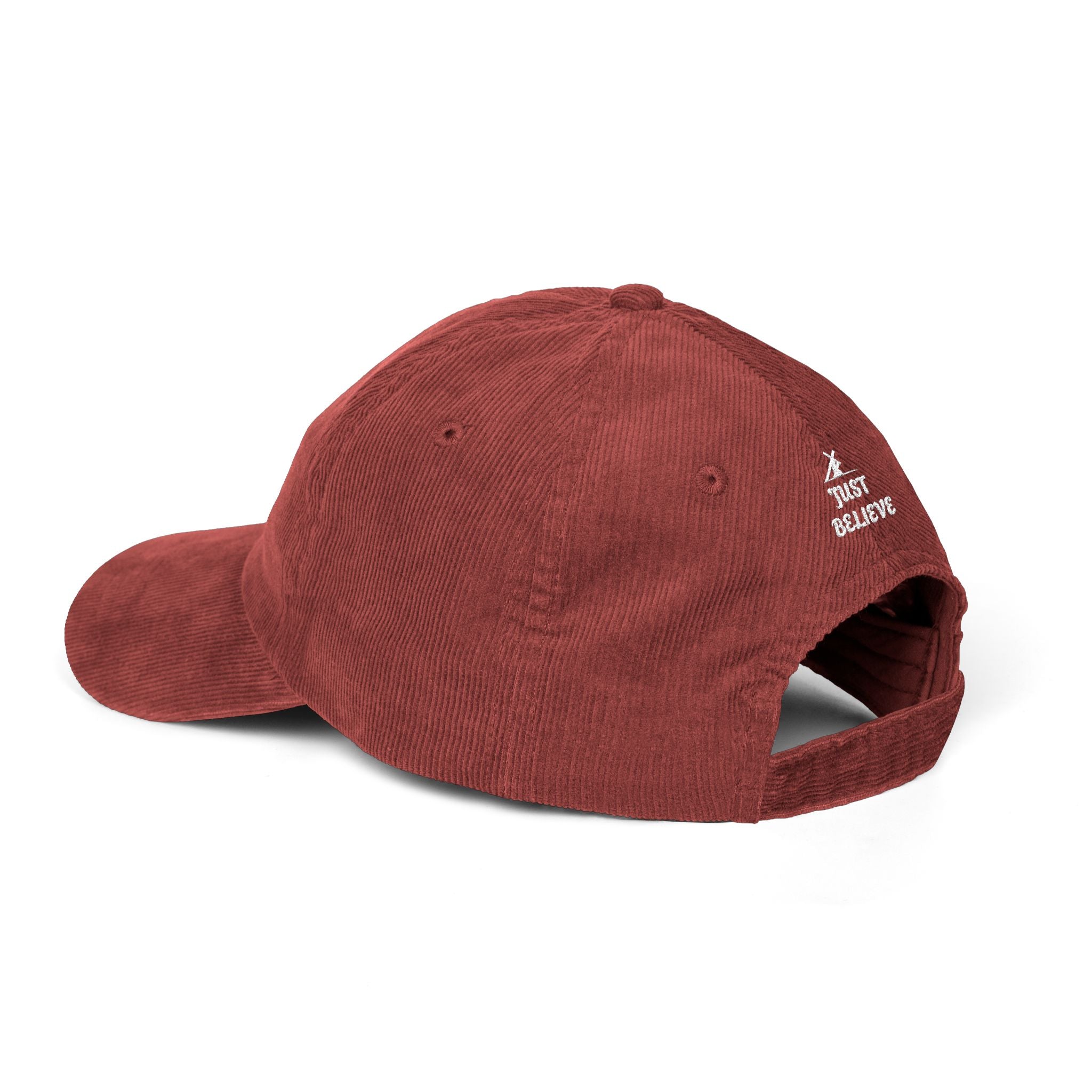 'Just Believe' Embroidered - Vintage Corduroy Cap