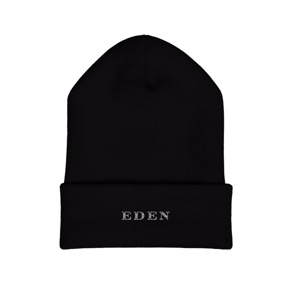 Knit Winter Hat  — Embroidered 'EDEN'