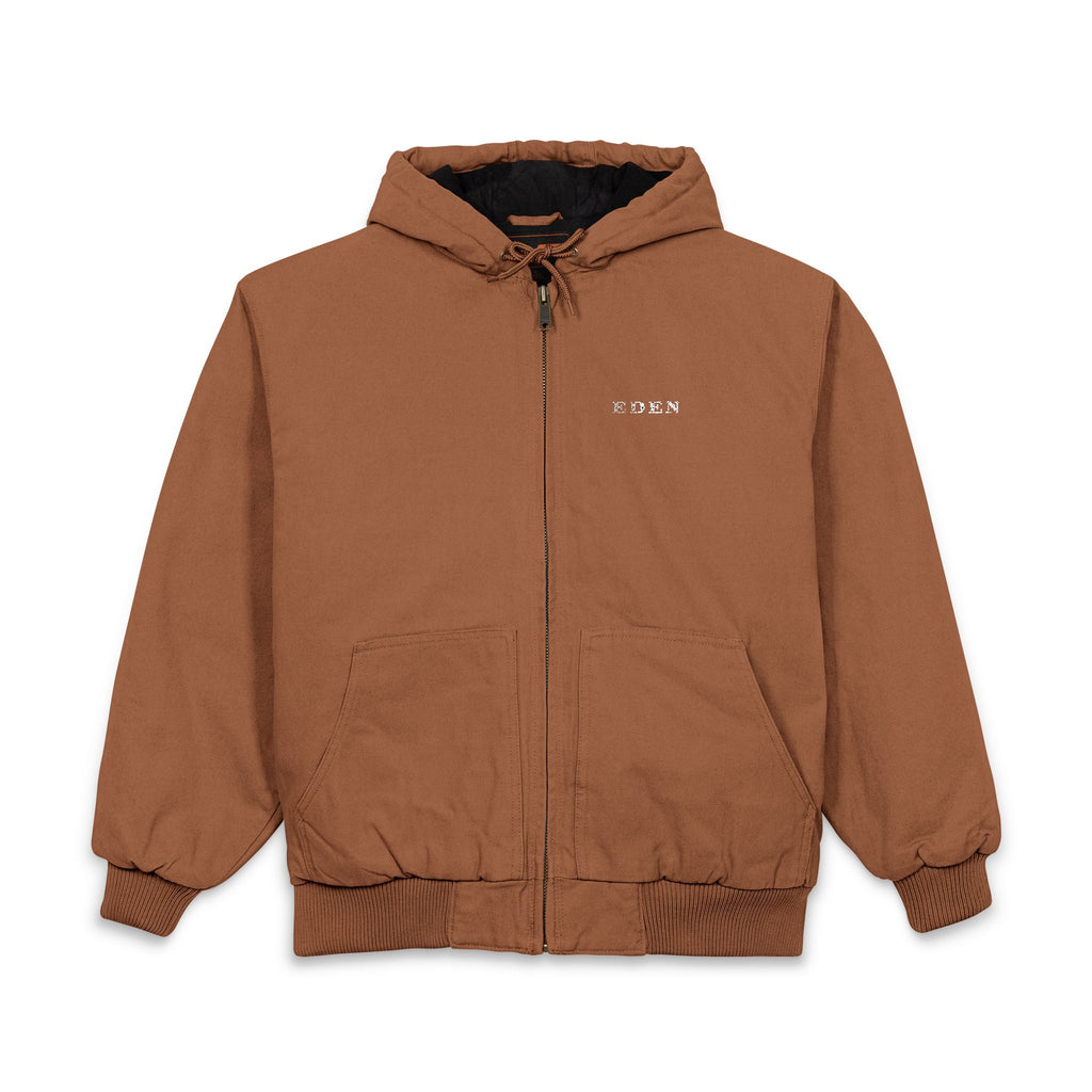 CornerStone® Men's Duck Cloth Hooded Work Jacket (Embroidery)